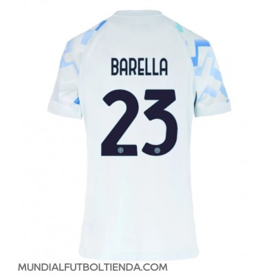 Camiseta Inter Milan Nicolo Barella #23 Segunda Equipación Replica 2025-26 para mujer mangas cortas Camiseta Inter Milan Nicolo Barella #23 Segunda Equipación Replica 2025-26 para mujer mangas cortas